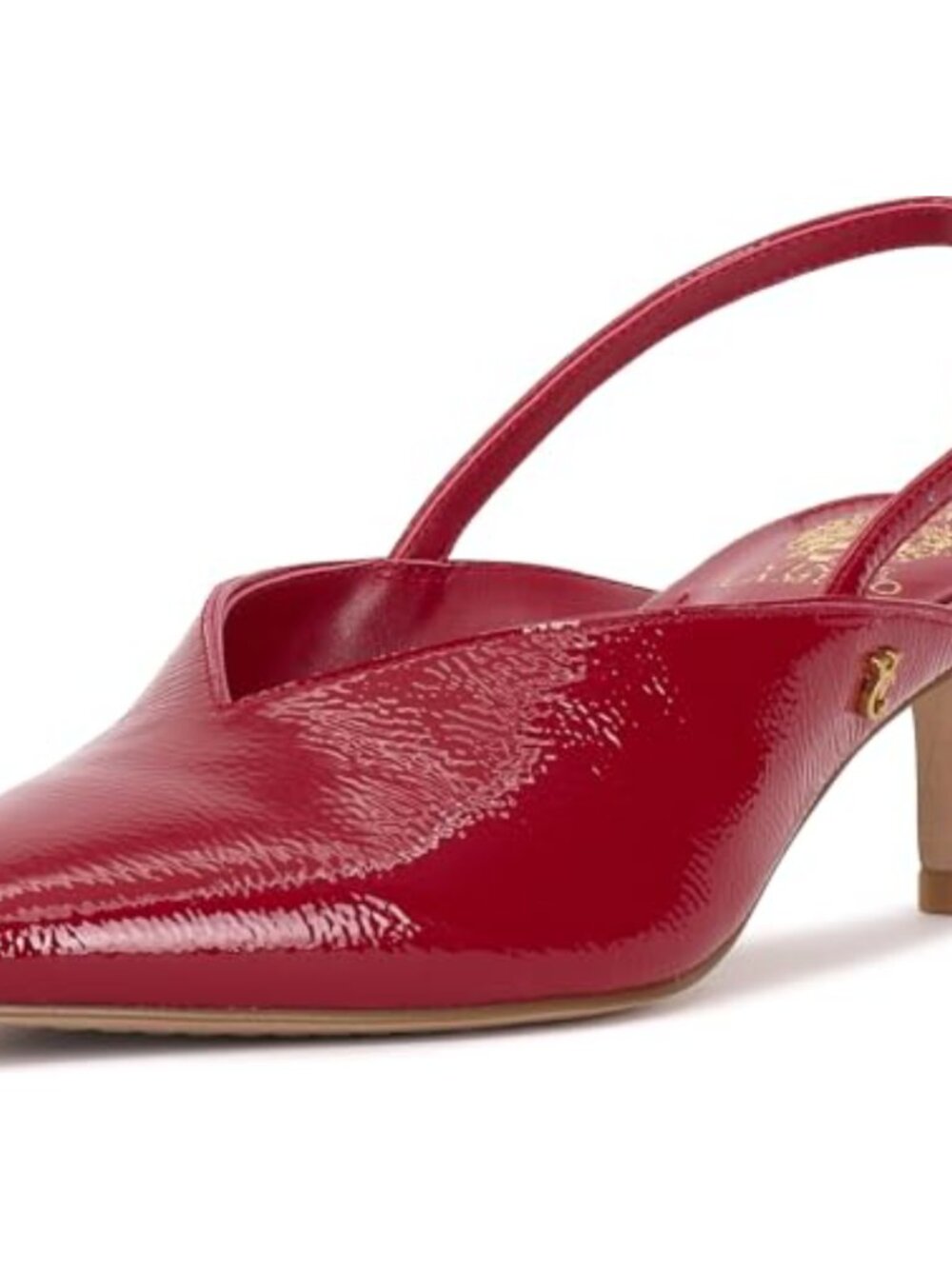 Kitten Heel Pointed Toe Pump Leather Upper